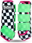 Jeffers Expression Protective Horse Boots, Skater Cowgirl, Small - Safe Neoprene Leg Guards, Comfortable Fit, Durable Velcro Straps, Front & Hind Support, Accessories for Training, Travel & Riding