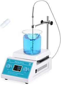 Slendor Magnetic Stirrer 5000ml Hotplate Mixer 2000 RPM Hot Plate Max 300℃/572℉ Lab Heating Plate Stirrers with LED Digital Display, Stir Bar, Temp Sensor and Support Stand