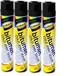 Prosolve Bitumen Cold Joint Seal Spray Tarmac Roof Gutter Repair Pot Hole Sealer - 4 Pack