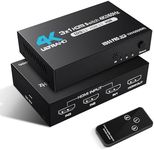 HDMI Switch 4K@60Hz, NEWCARE HDMI Switch 3 in 1 Out with Remote Control, 3-Port HDMI Switcher Selector Box Support HDMI 2.0, HDCP 2.2, 3D, HDR, Auto, 3X1 HDMI Switch for PS4/5,Fire Stick,Game Consoles