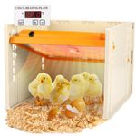 Chick Brooder Heating Plate,Egg Incubator with Adjustable Height and Angle, 25W Brooder Plate for Up to 15 Chick, Replacement Heat Lamp Warm Like Mother Hen