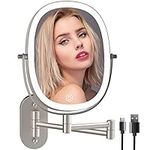 Lighted Wall Mounted Makeup Mirror,