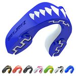 SafeJawz Sports Mouthguard Dual Layer Premium Protection Adults and Junior Gum Shield with Case for Boxing, MMA, Rugby, Martial Arts, Judo and All Contact Sports