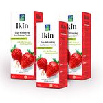 Ikin Skin Brightening Hair Remover Cream 60gm, Pack of 3 (3 x 60g) Hair Removal Cream for Girls & Women for All Skin types