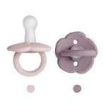 Moonkie Natural Silicon Soothers Set of 2, BPA-Free Baby Dummy, Comfy Safe Pacifier, Newborn Essentials | Ages 6 Month up