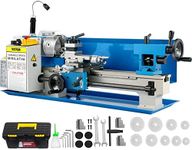 BestEquip Metal Lathe 7x14inch Precision Bench Top Mini Metal Lathe 550W Precision Metal Lathe Variable Speed 50-2500 RPM Nylon Gear with A Movable Lamp