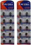 PKCELL BUTTON CELL 1.5V Alkaline Batteries - AG3 LR41 G3 192 (20)