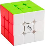 Speed Cube, 3x3 - Classic 3D Puzzle Toy - Brain Teaser and Mind Games for Kids and Adults - Buttery Smooth Magic Fidget Cube with Stickerless Colour Tiles