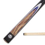 PRO147 Kingwood 3pc Snooker Pool Cue 57 Inch with Matching Ash Grain and 9.5mm Tip