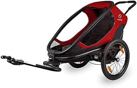 Hamax Outback Twin Child Bike Trailer: Red/Black