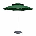 BEYOND SKY 9FT Centre Pole Garden Umbrella with Base – 24 Ribs Heavy Duty Outdoor Patio Sun Umbrella with Wind Vent Canopy | UV Protection for Lawn, Terrace, Balcony, Poolside, Café, Hotel & Resort (Green, 12Ft)