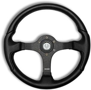 MODZ Driskill Golf Cart Steering Wheel with Adapter - Fits Club Car Precedent [2004-Up] - Black