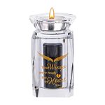 Personalized Small Urn Angel Wings Mini Urns Crystal Ashes Cremation Keepsake for Funeral Urn for Human or Pet,Your Wings were Ready, But My Heart was Not (Gold)