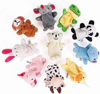 HIGHROCK 10pc Finger Puppet Animals Finger Puppets Hand Puppets Soft Finger Doll Props