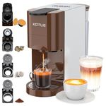 KOTLIE Espresso 4in1 Coffee Machine for Nespresso Original/Dolce Gusto/L’OR/Ground Capsule and ESE Coffee Pods,19 Bar Automatic Coffee Machines (AC-513K)