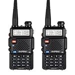 Baofeng Two Way Radio Handheld Ham Radio Dual Band Walkie Talkie(2PACK, Black)