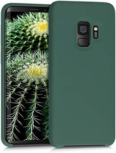 kwmobile Case Compatible with Samsung Galaxy S9 Case - TPU Silicone Phone Cover with Soft Finish - Forest Green