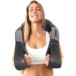 InvoSpa Shiatsu Back Shoulder and Neck Massager with Heat - Deep Tissue Kneading Pillow Massage - Back Massager, Shoulder Massager, Electric Full Body Massager