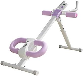 Ab Trainer Core & Abdominal Trainers AB Workout Machine Home Gym Strength Training Waist Cruncher Core Toner Buttocks Shaper with LCD Monitor Violet