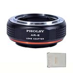 PHOLSY Lens Mount Adapter Compatible with Konica AR Lens to E Mount Camera Body Compatible with Sony a1 a9ii a7S iii/ii a7R v/iv/iii/ii a7C a7 iv/iii/ii a6600 a6500 a6400 a6300 a6000 ZV-E10 NEX etc.