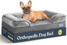 Orthopedic Sofa Dog Bed - Ultra Comfortable Dog Bed for Medium Dogs - Breathable & Waterproof Pet Bed- Egg Foam Sofa Bed with Extra Head and Neck Support - Removable Washable Cover with Nonslip Bottom