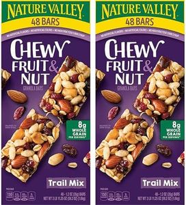 Nature Valley Chewy Granola Bars, Trail Mix Fruit & Nut, 48 CT (2PK) with Health & Outdoors Packaging (96 Total Bars)