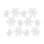 Melrose 84308 Snowflake Figurine, Set of 2, Wood