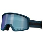 Giro Blok Ski Goggles - Snowboard Goggles for Men & Youth - Harbor Blue Expedition Strap with Vivid Royal Lens