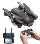 Phizika Foldable-Toy-Drone-with-HQ-WiFi-Camera-Remote-Control-for-Kids-with-Gesture-Selfie-Flips-Mode-App-One-Key-Headless-Mode-functionality-Hold