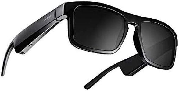Bose Frames Tenor, Smart Glasses, Bluetooth Audio Sunglasses, with Open Ear Headphones, Rectangular, Black