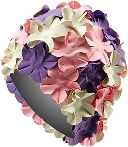 Sporti Flower Swim Cap (Pink/Purple/White)