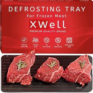 XWell Defrosting/Thawing Tray for Frozen Meat Eco Friendly Thawing Board, Meat Defroster Tray, Defrosting Thaw Plate/Board, Defrost Plate/Mat