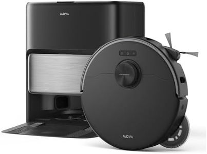Mova P70 Pro Ultra Robot Vacuum and Mop, 30,000Pa Suction, 212℉ Hot Water Mop Self-Cleaning & 1-Hour Fast Drying, Corner-to-Edge Deep Cleaning, Auto-Empty Dock, AI Object Recognition, Black