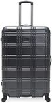 Ben Sherman Nottingham Lightweight Hardside 4-Wheel Spinner Travel Luggage, Charcoal, 28-Inch Checked