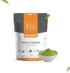 Just Jaivik 100% Organic USDA Certified Henna Powder (Lawsonia Inermis) For Hair Certified by OneCert Asia for USDA Organic Standard 227 Gms / 0.5 LB/ 8 Oz, 100% Natural, No chemical or additive.