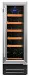 Smith & Hanks 19 Bottle Single Zone Wine Refrigerator, Stainless Steel Door, Built-In or Free Standing