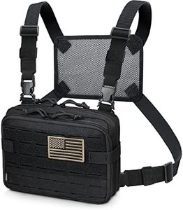 WYNEX Tactical Molle Admin Pouch of Laser Cut Design, Utility Pouches Molle Attachment Military Medical EMT Organizer with Map Pocket EDC EMT Pack IFAK Tool Holder Universal U.S.A Patch Included