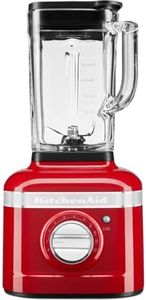 KitchenAid Blender K400 - Bol en verre de 1,4 L - Mixeur électrique pour smoothie - Robot cuisine multifonctions - Puissance 1200 W - 3 programmes préréglés et 5 vitesses - Pomme d'amour