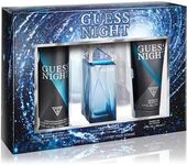 GUESS Night Men Eau de Toilette 3 Piece Gift Set - Cologne Spray 3.4 Fl. Oz., Deodorizing Body Spray 6.0 Oz., & Shower Gel 6.7 Fl. Oz.