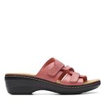 Clarks Men's Merliah Karli Slide Sandal, Dusty Rose Leather, 8.5 Narrow