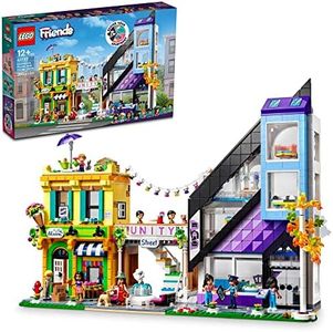 LEGO Friends Downtown Flower and Design Stores 41732 Building Toy Set for Kids, Boys, and Girls Ages 12+ (2,010 Pieces)