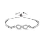 Tennis Bracelets Infinity Bracelet Silver Bracelets for Womens Ladies Bracelets Friendship Bracelet Adjustable Bracelet Cubic Zirconia Bracelet Slider Bracelet