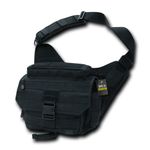 Rapdom Tactical Messenger Bag, Black