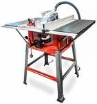 LUMBER JACK TS254SL 10" Table Saw, 1800W Floor Standing with 254mm Blade, Quick Clamp Rip Fence, Bevel & Mitre Cuts, Extendable Tables & Safety Features for Woodworking