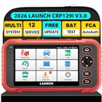 LAUNCH CRP129I V3.0 OBD2 Scanner, 2026 Lifetime Free Update Scan Tool with 12 Reset, FCA SGW, CANFD&DoIP, ABS Bleeding/TPMS/Oil/EPB/SAS/BMS/Adblue/Throttle, Injector Coding,Battery Test, Auto VIN
