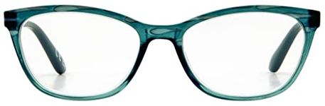 Foster Grant Eye Care Como Reading Glasses, Teal, 52mm x 16mm x 140mm