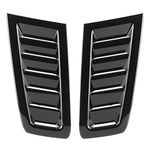 2014 Fiesta St Hood Vents - Abs Bonnet Vent Cover,Car Abs Bonnet Air Vent Modified Accessory Replacement For Rs Mk2(Glossy Black)