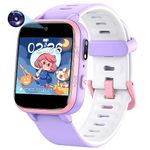 Butele Kids Smart Watch, Smart Watch for Kids with HD Camera 16 Games Video, Alarm Music Smartwatch Toys 4-12Y Kids Birthday Gifts for Girls & Boys (A-Purple)