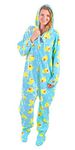 Forever Lazy Footed Adult Onesie - Duckie - L