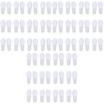 Lurrose Spa Slippers, 36 Pairs Unisex Disposable Slippers Non- Slip Travel Slippers Closed Toe Hotel Slippers for Hotel Home Guest Use White